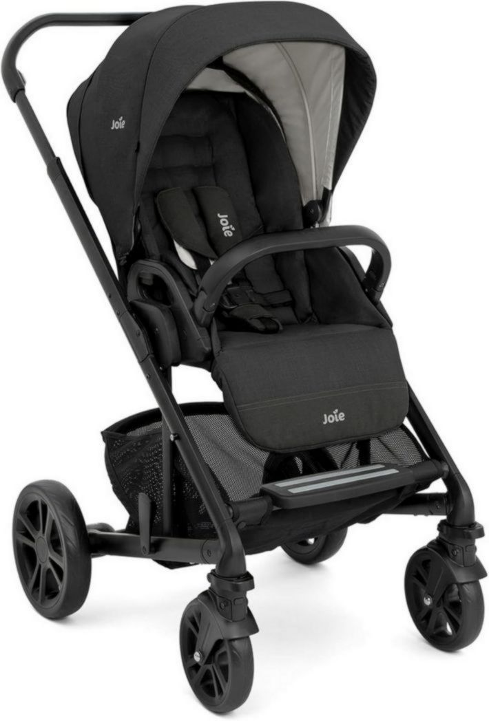 Joie - Chrome™ - Poussette multimodale 4 en 1 - Siège réversible - Compatible siège auto - Pliage automatique - Suspension tout-terrain - Harnais SoftTouch 5 points - Dès la naissance 