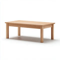 Table basse rectangulaire en chêne massif