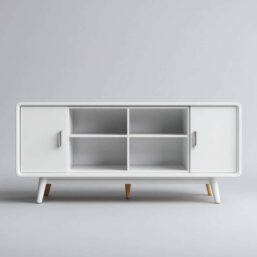 Meuble TV en chêne blanc